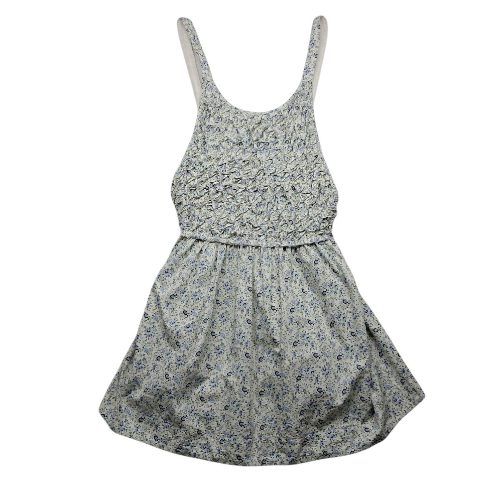 Free People Light Blue Floral Mini Dress